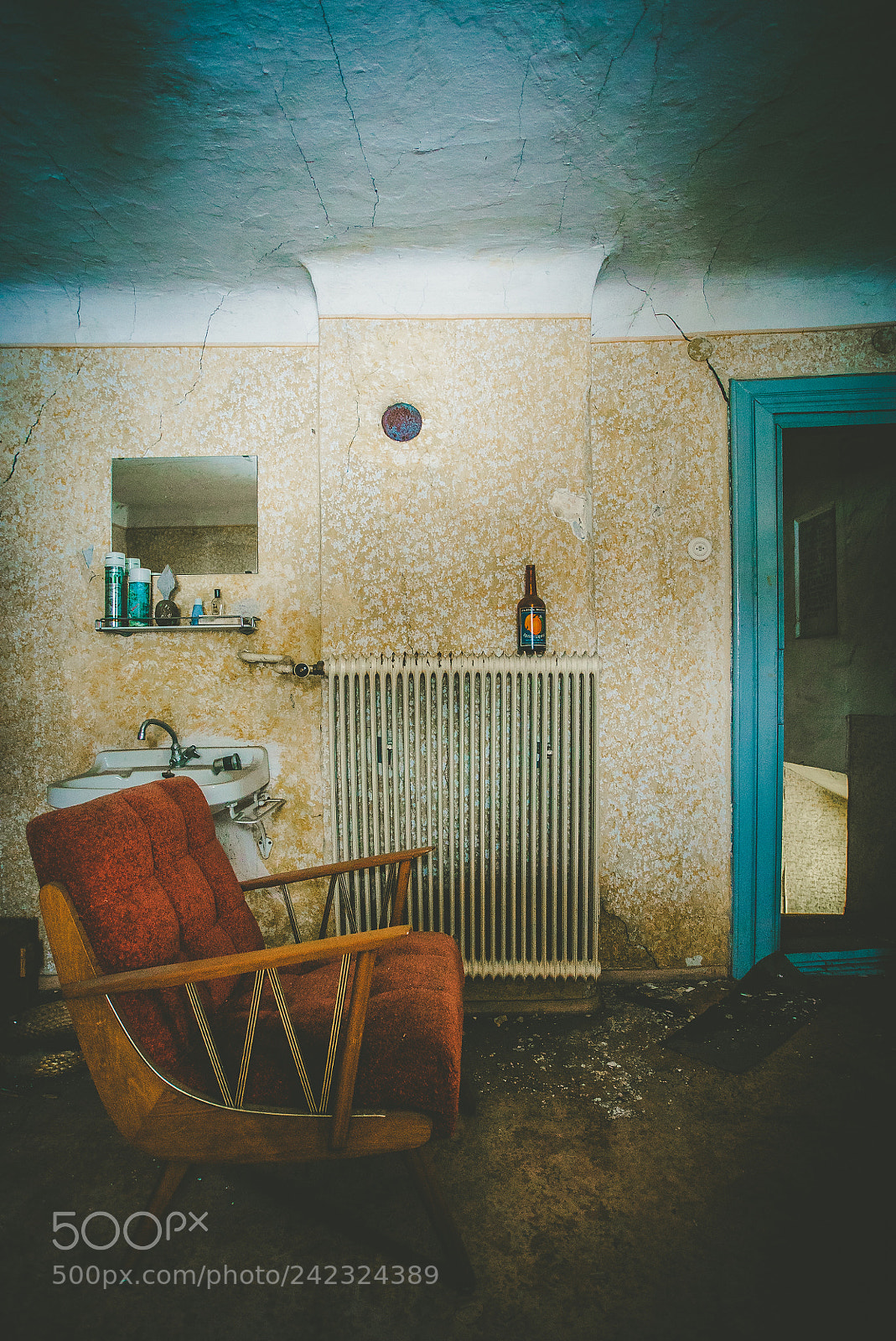 Sony a7S sample photo. Abandoned room photography