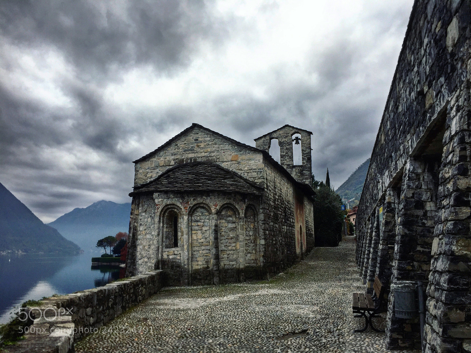 Apple iPhone 6 sample photo. San giacomo church, lake photography