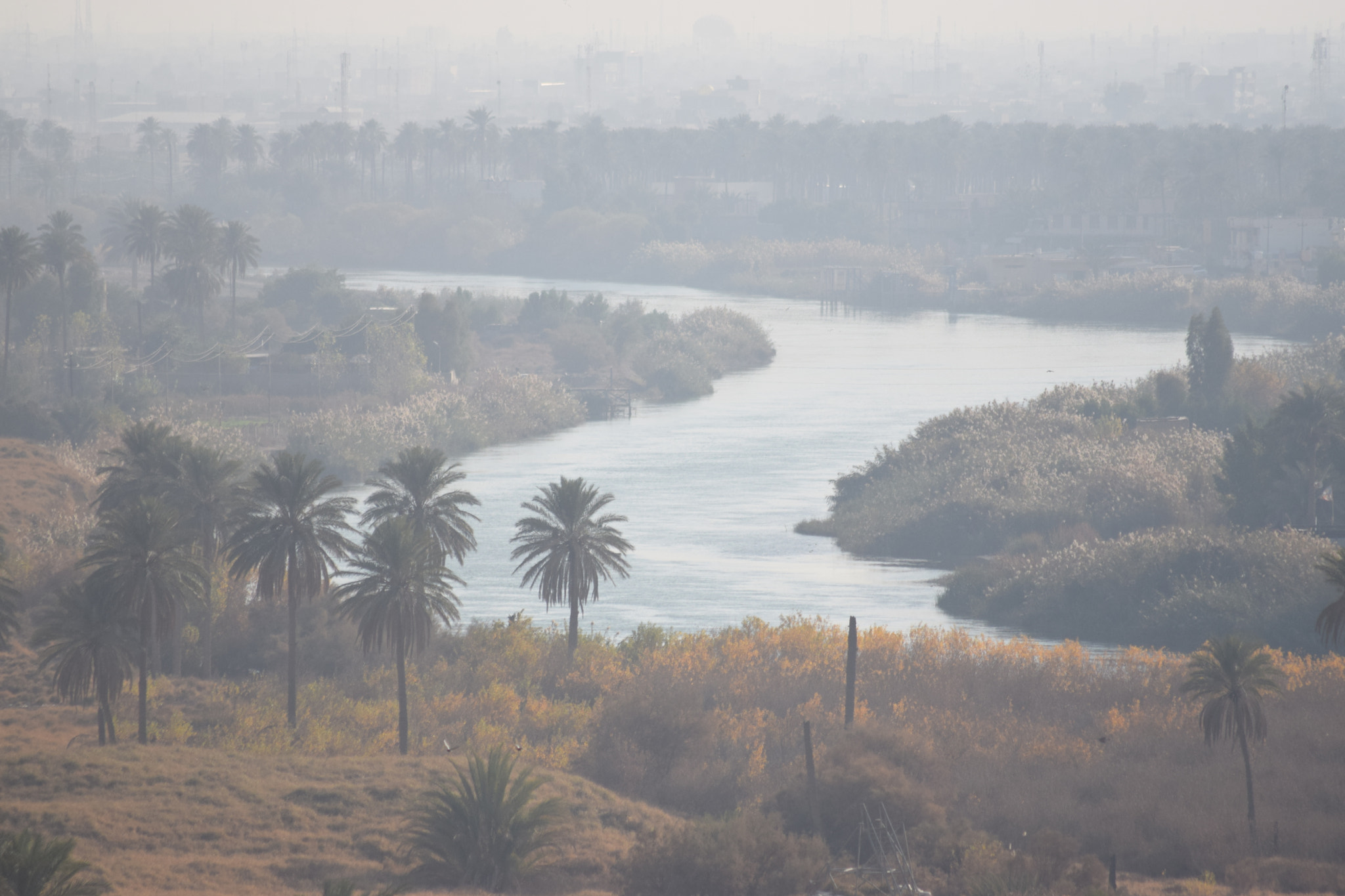 Nikon D5300 + Sigma 70-300mm F4-5.6 APO DG Macro sample photo. River euphrates, babylon - iraq photography