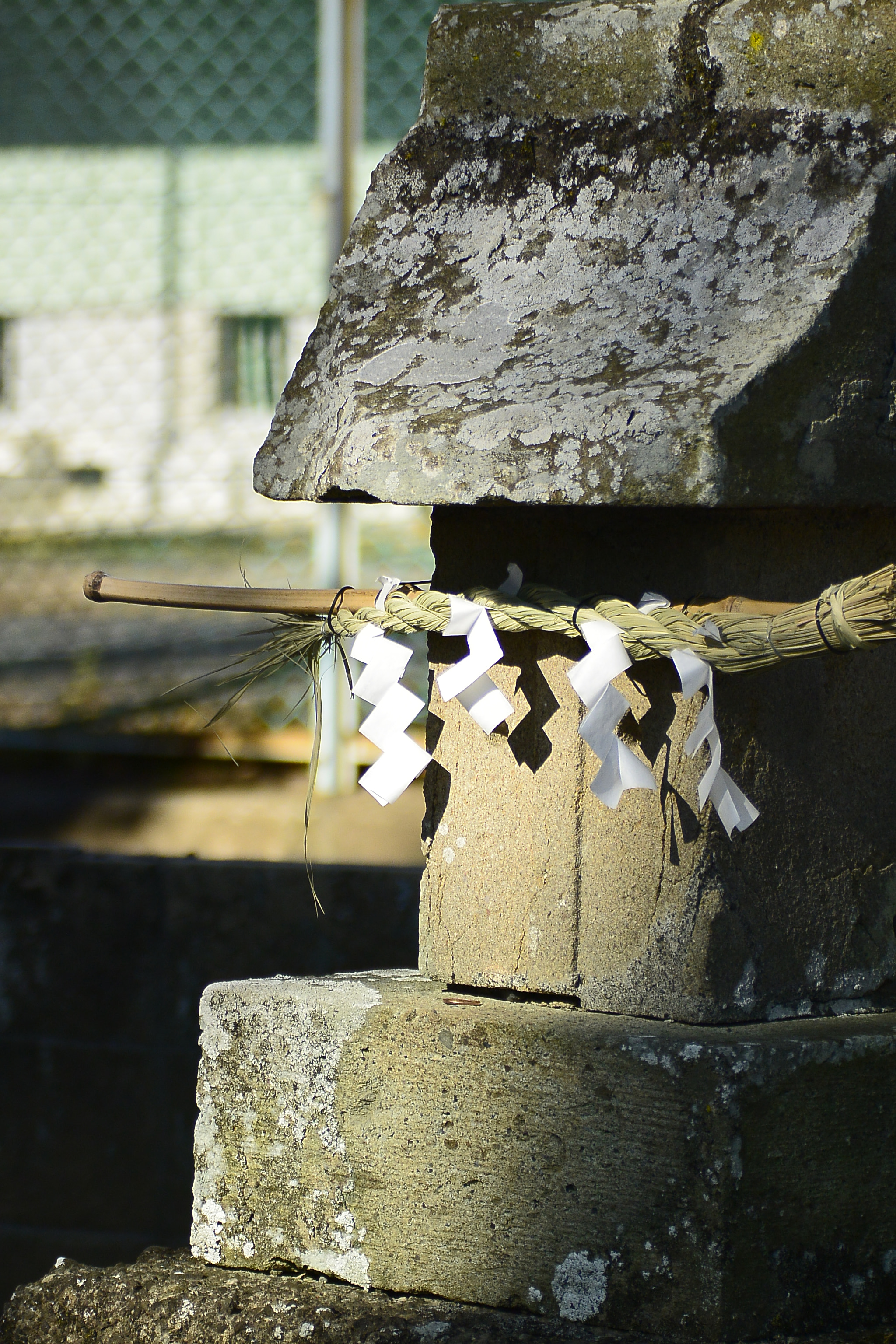 Nikon 1 V2 sample photo. A miniature shrine made of stone photography