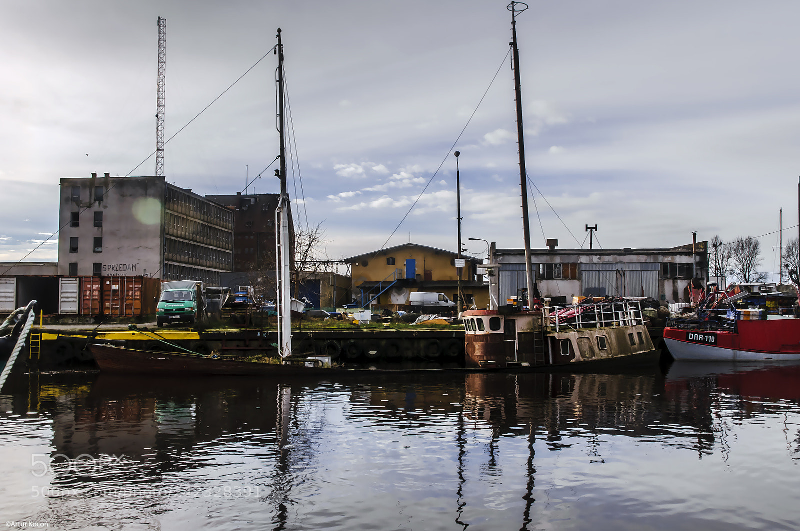 Nikon D90 sample photo. Darłowo harbour photography