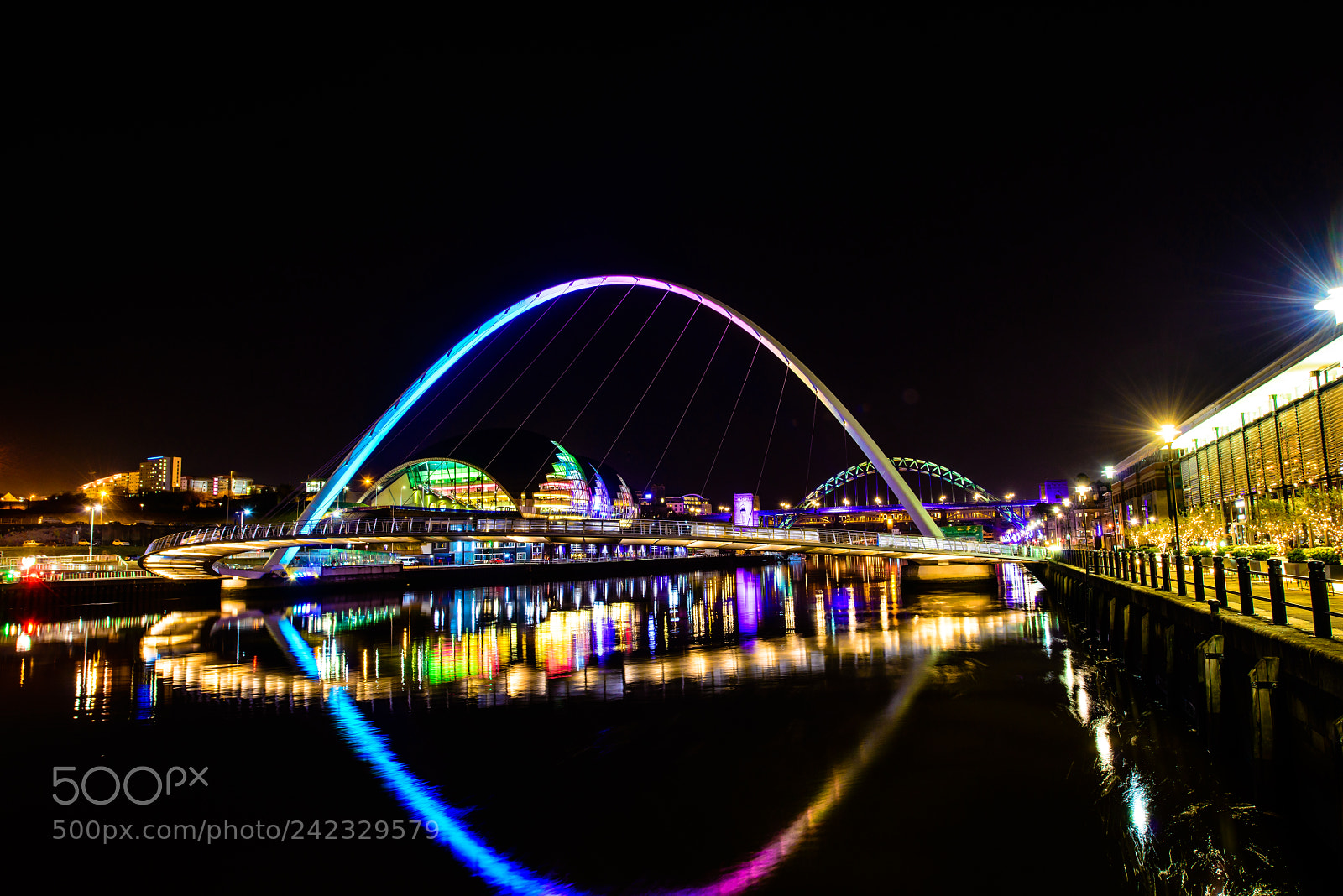 Nikon D800 sample photo. Newcastle quayside this evening photography