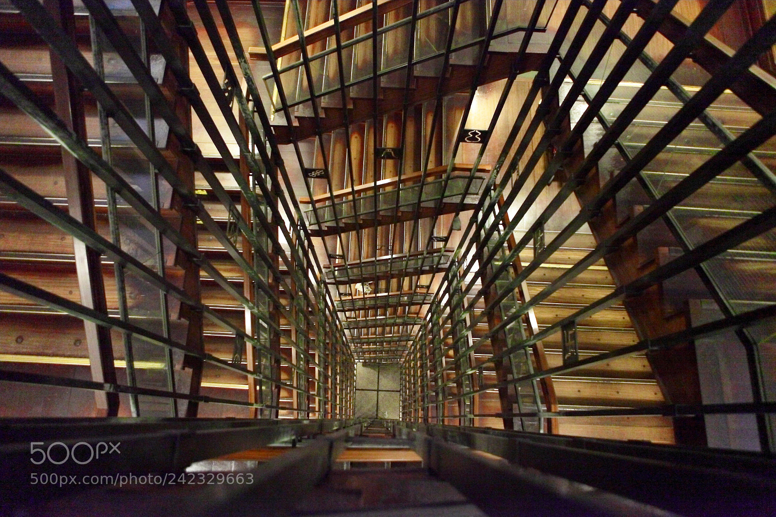 Canon EF 24-70mm F2.8L USM sample photo. Wooden stairs in nagoya photography