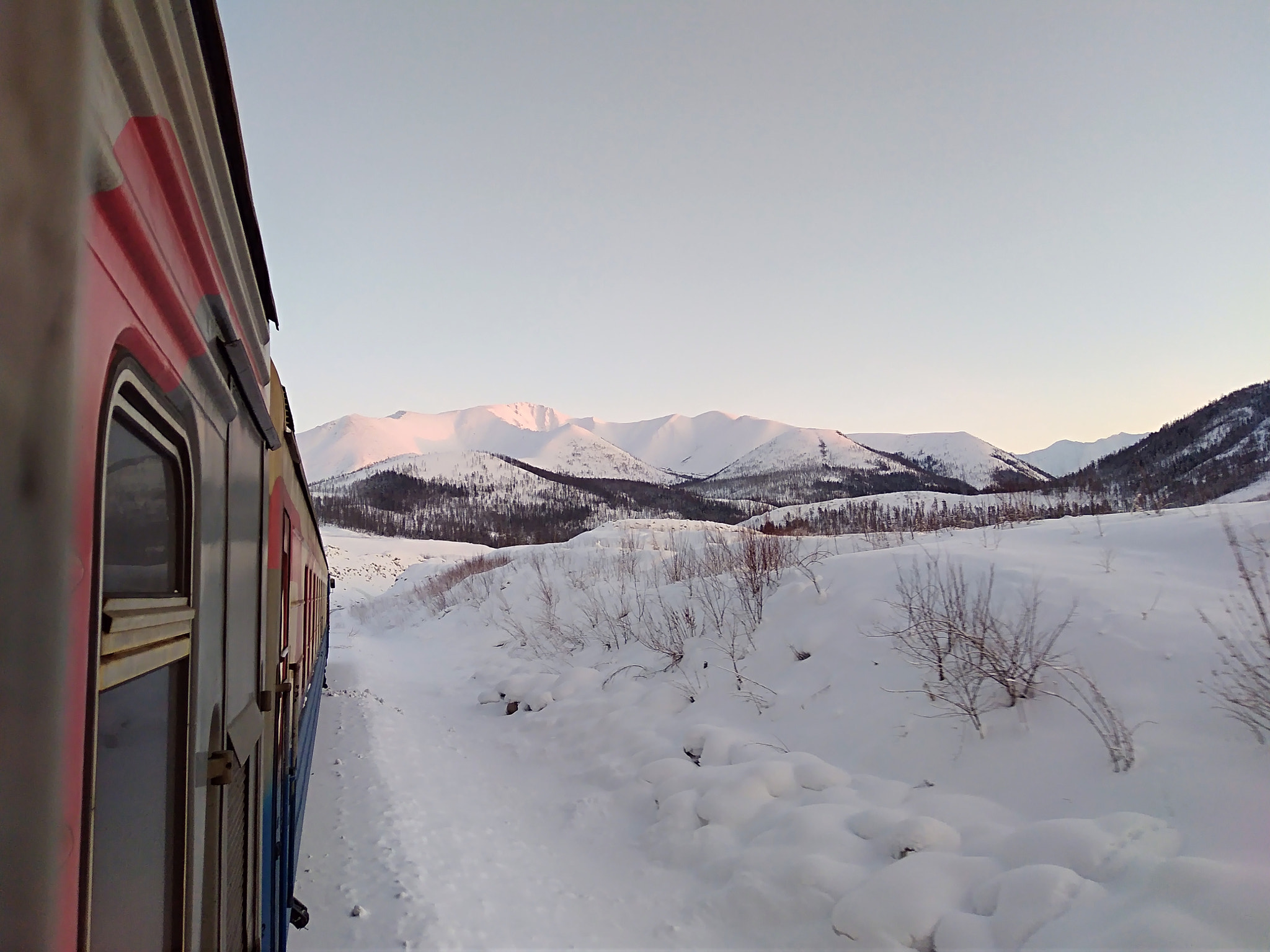 HUAWEI Honor 6A sample photo. Snow railroad photography