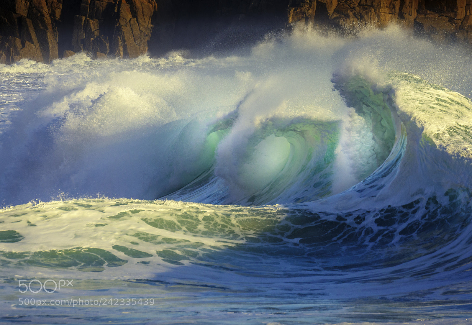 Sony SLT-A65 (SLT-A65V) sample photo. Waves at porthcurno photography