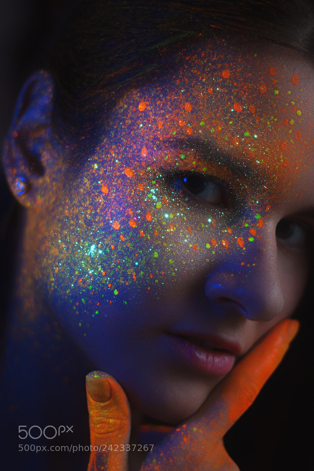 Canon EOS 50D sample photo. Neon paint photography