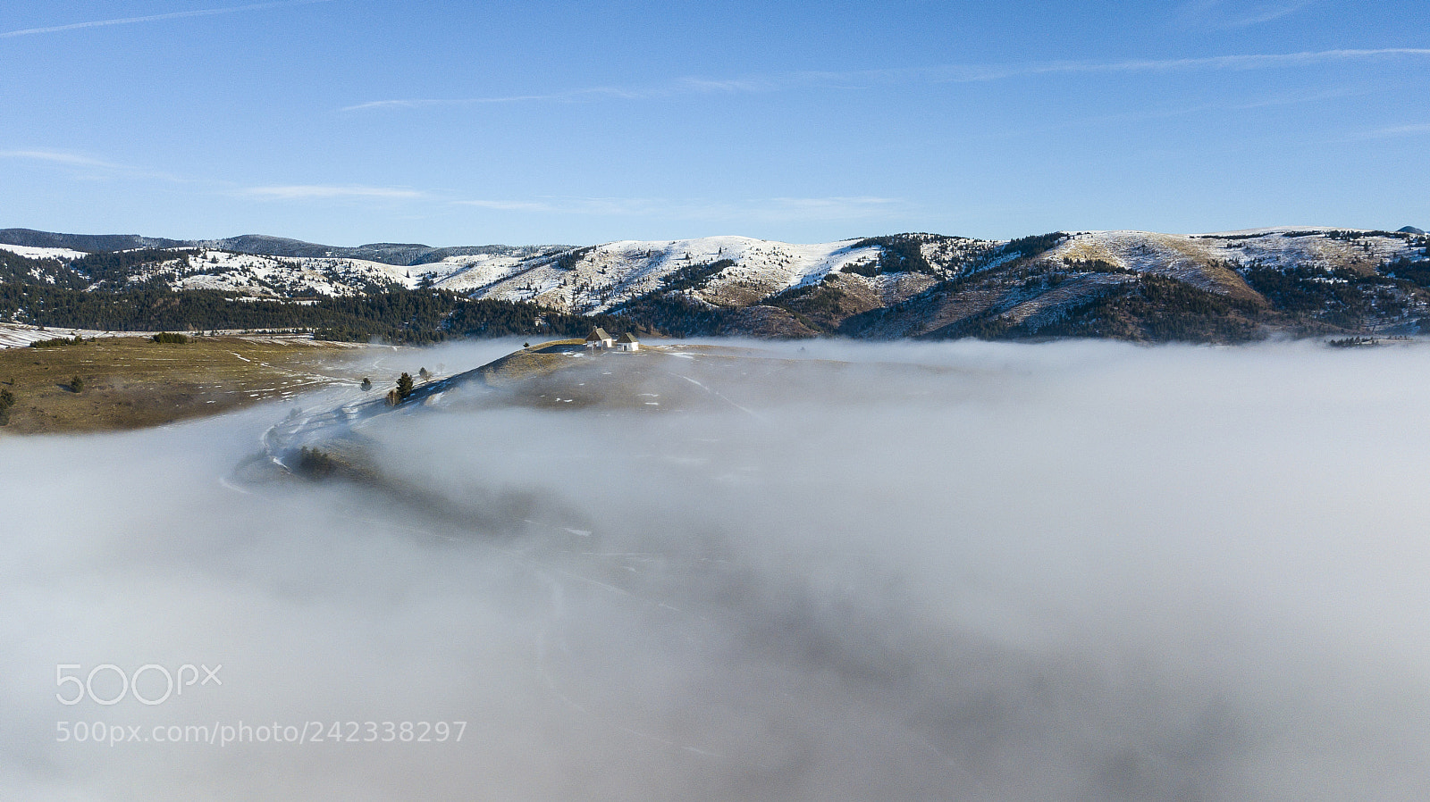 DJI FC220 sample photo. Fog sea photography