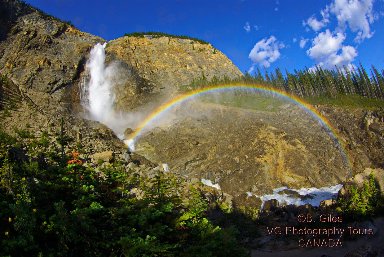 Pentax K10D sample photo. Takakkaw falls photography