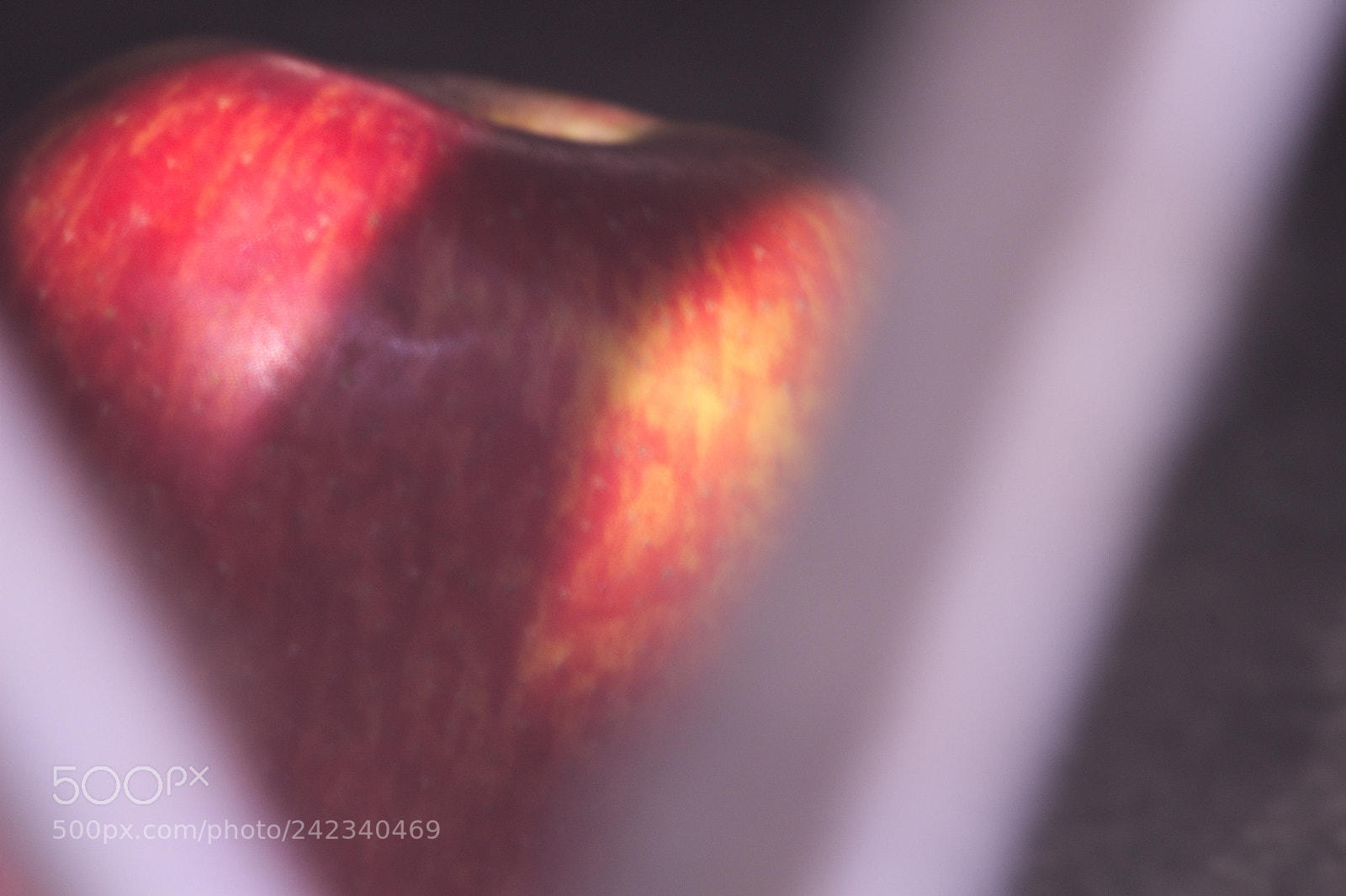 Canon EF-S 55-250mm F4-5.6 IS II sample photo. Apple behind the window photography