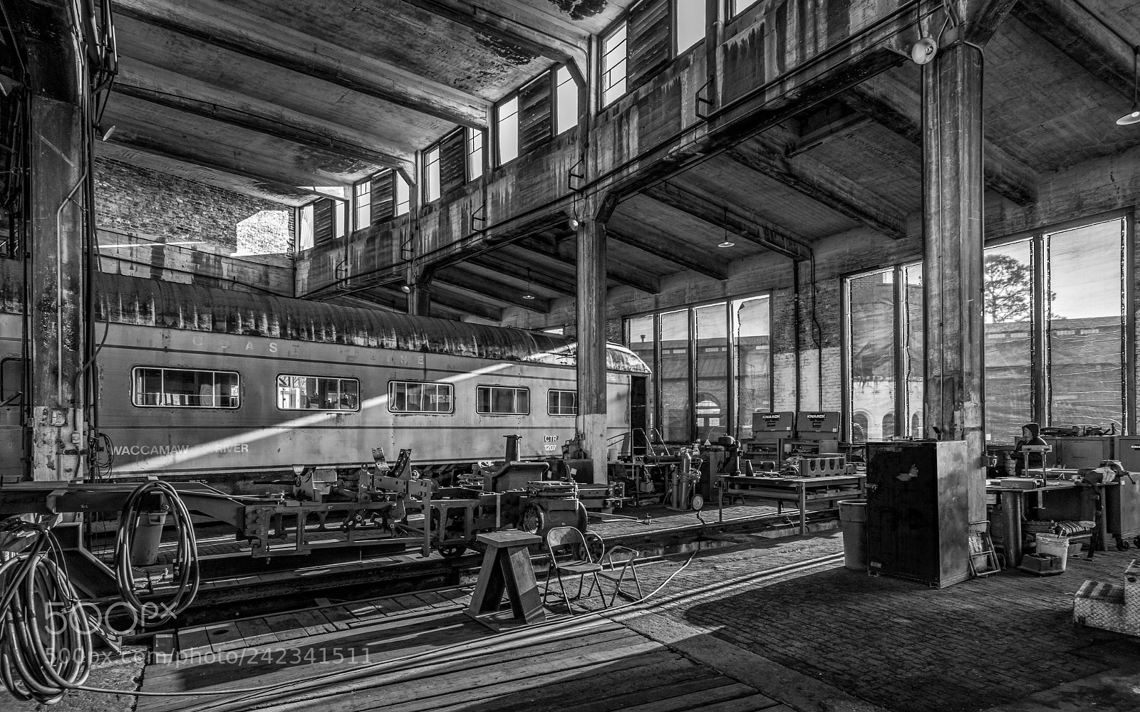 Nikon D810 sample photo. Train shop photography