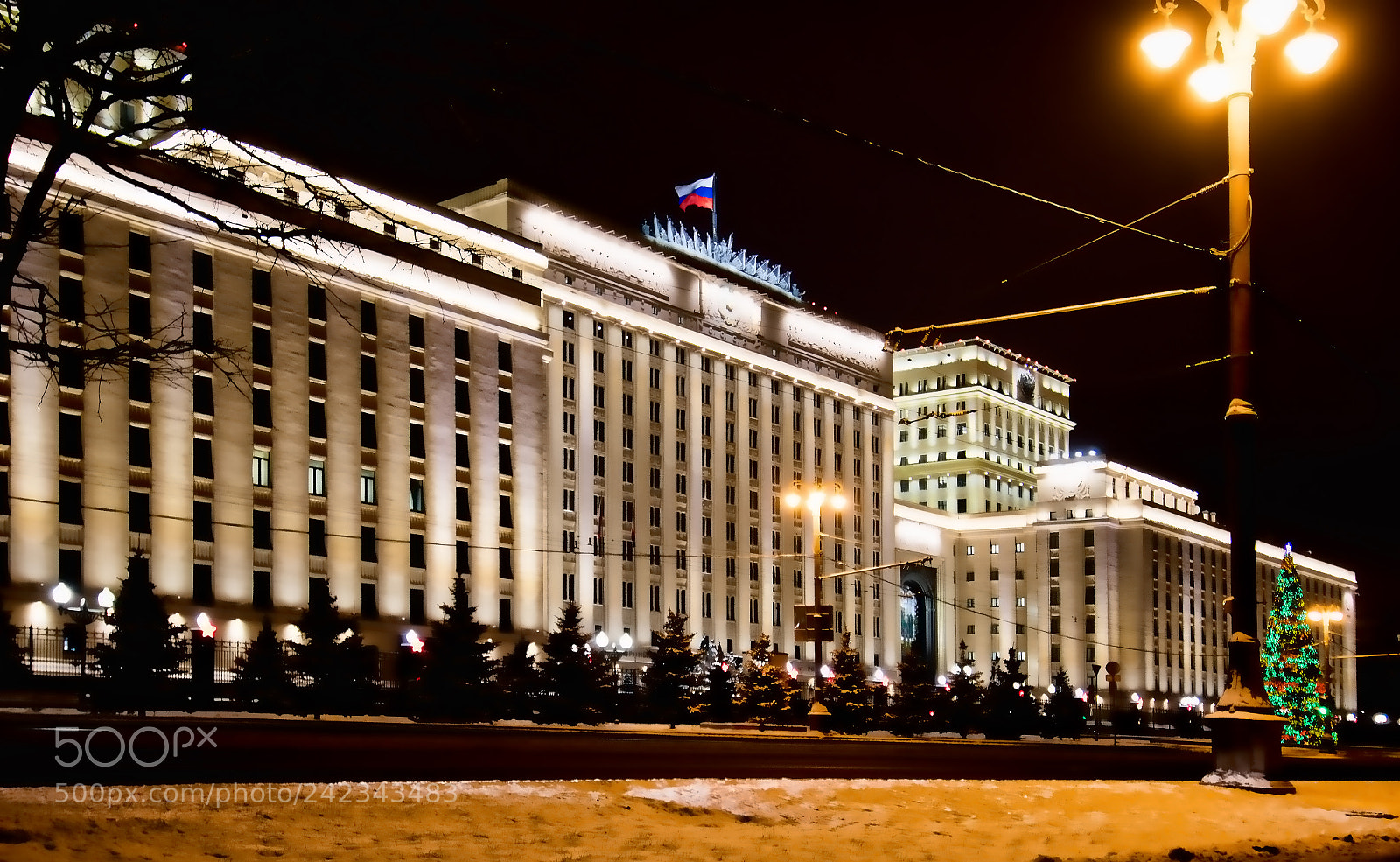 Nikon D500 sample photo. Winter night in moscow photography