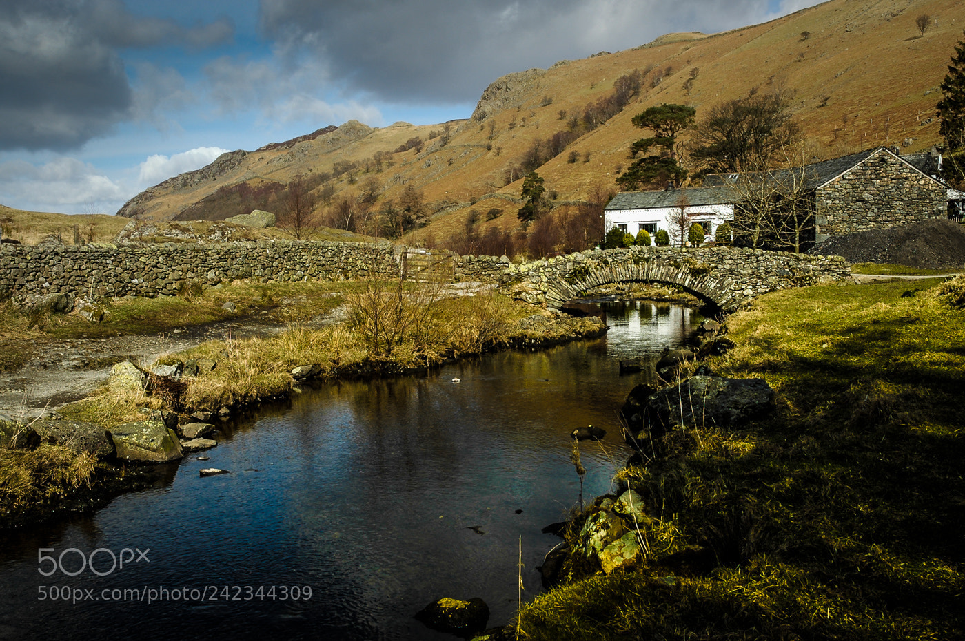 Nikon D70 sample photo. Watendlath bridge anf fsrm photography