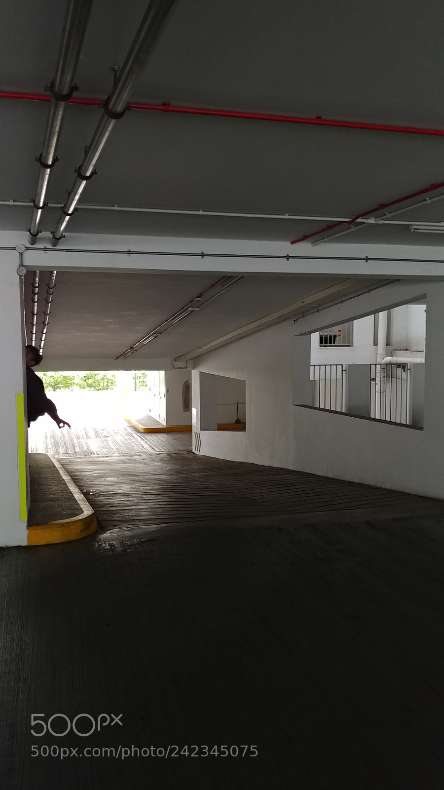 LG V30 sample photo. 3.carpark entrance photography