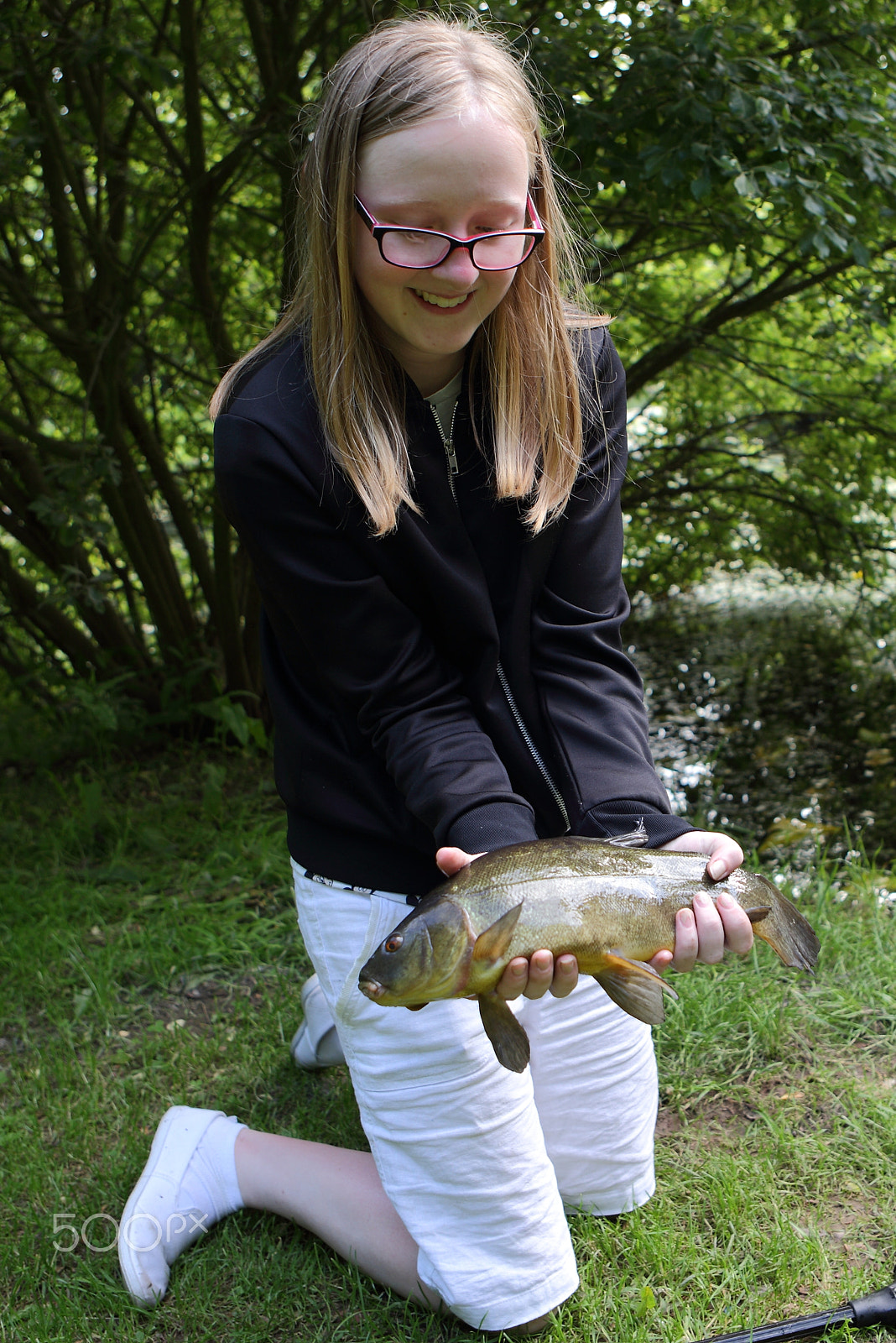 Canon EOS-1D X sample photo. Paula with a fish photography