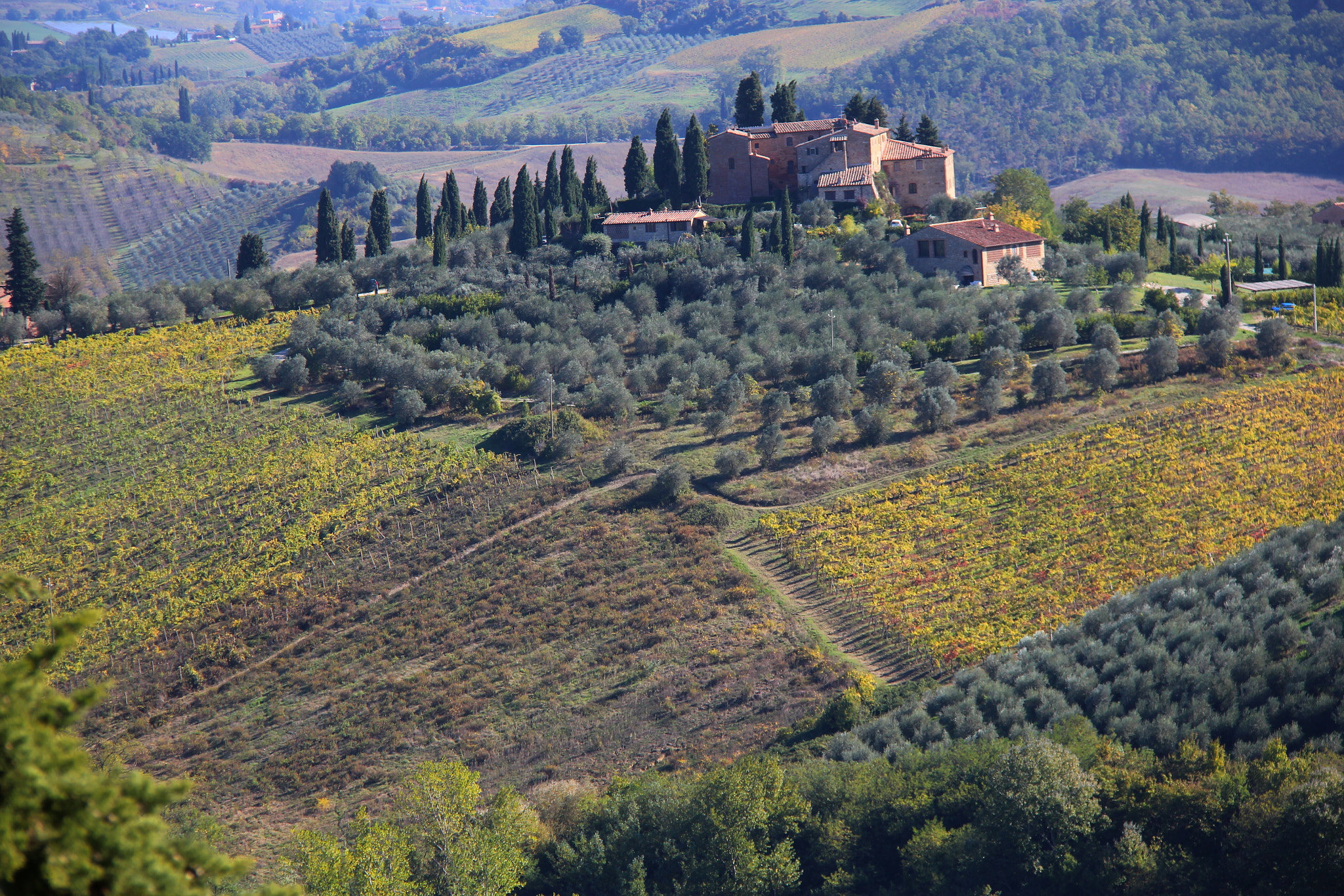 Canon EF-S 18-200mm F3.5-5.6 IS sample photo. Paysage de toscane photography
