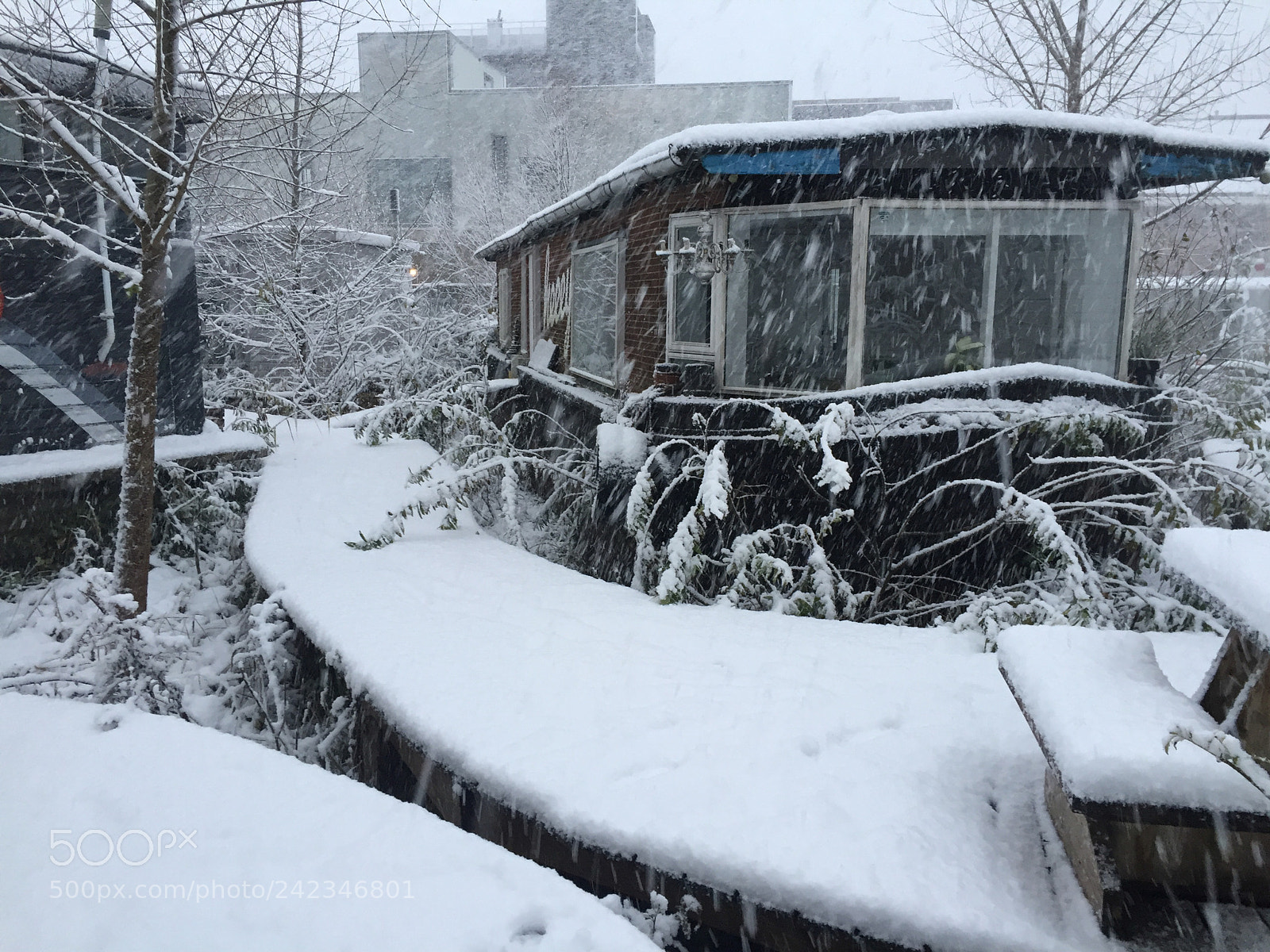Apple iPhone 6 sample photo. Boat next to snow photography