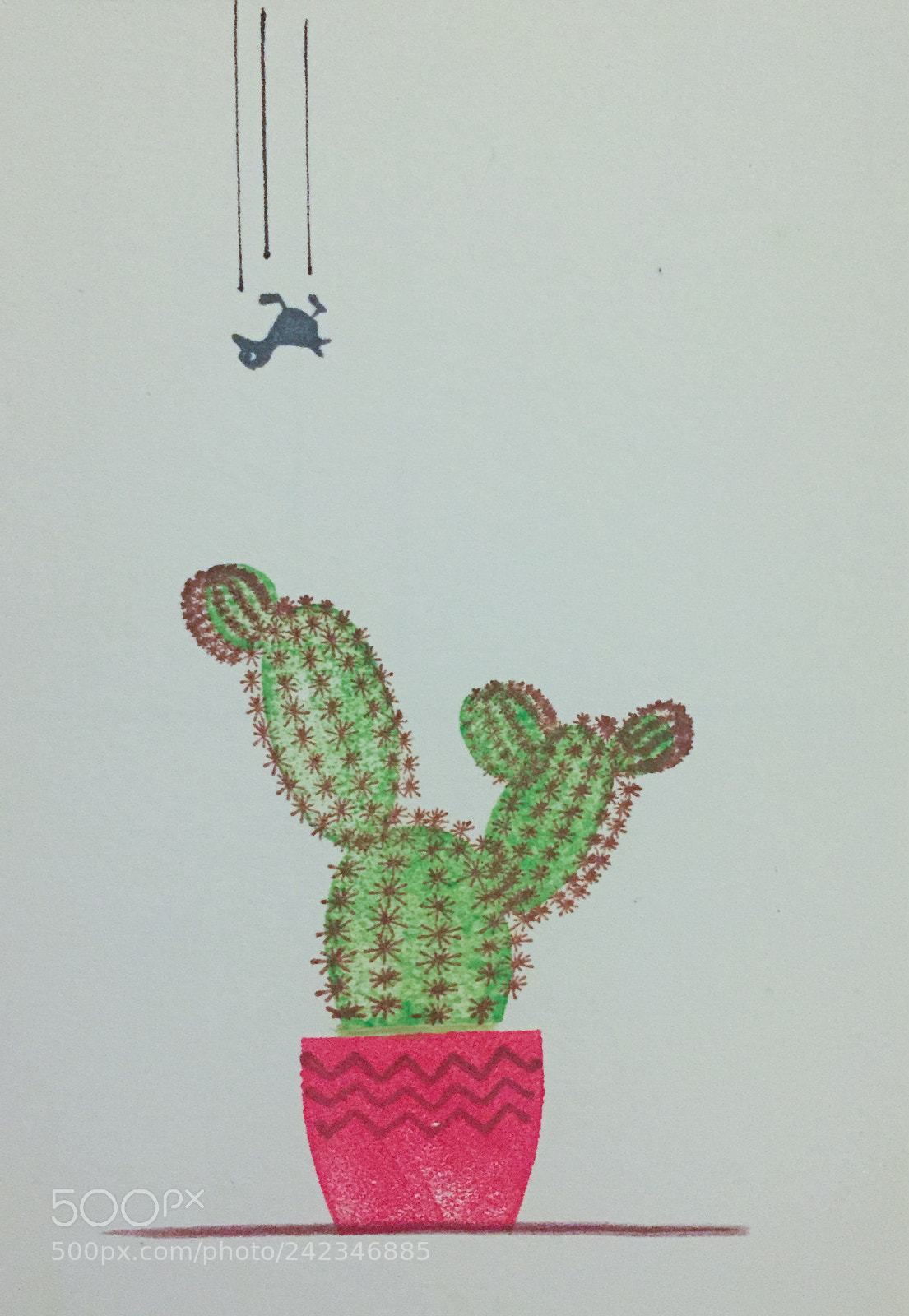 Apple iPhone 6 sample photo. Drawing made with stamps photography