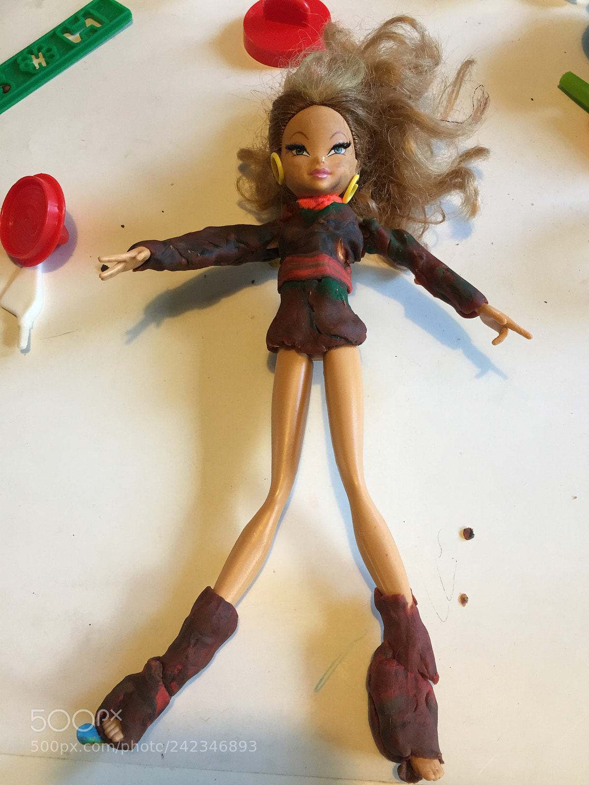 Apple iPhone 6 sample photo. Kids doll dressed with photography