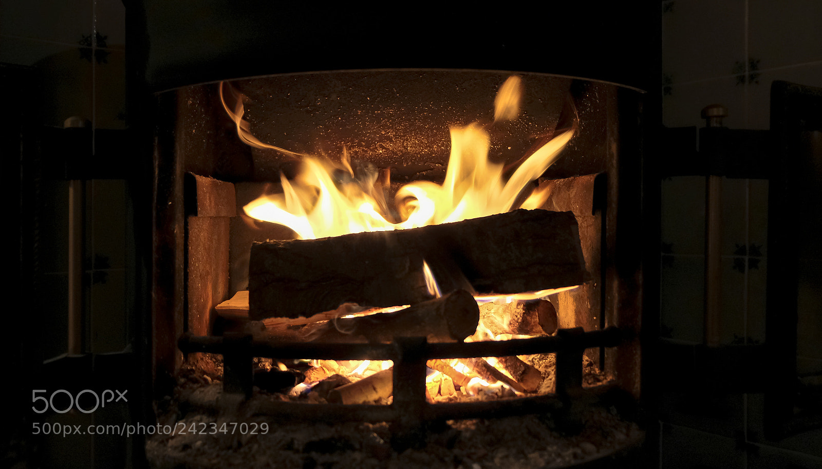 Fujifilm X-T20 sample photo. Fireplace stove with burning photography