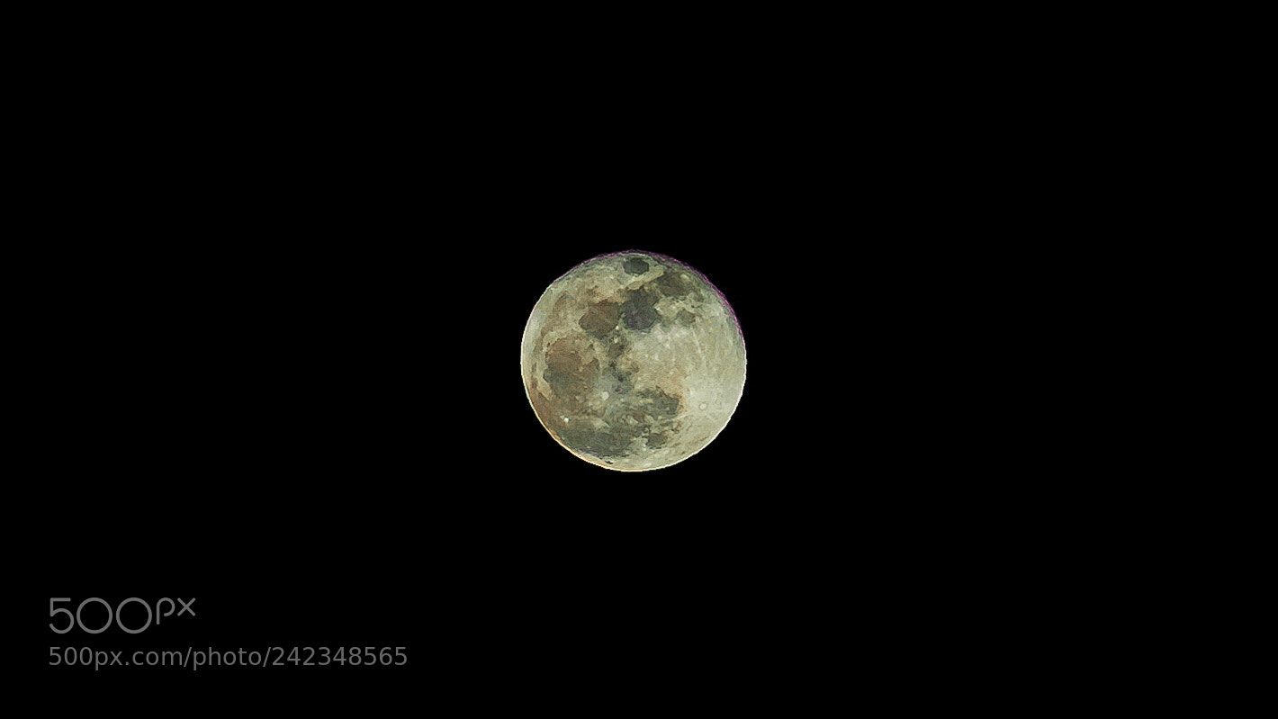 Fujifilm X-T1 sample photo. Superluna photography
