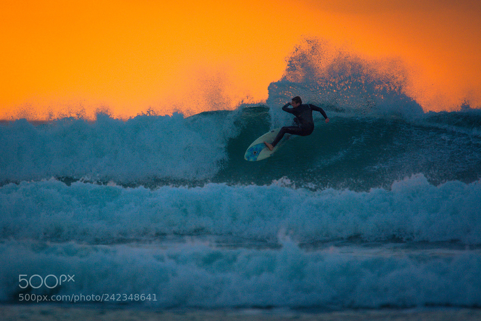 Nikon D7100 sample photo. Sunset surfing, gwithan photography