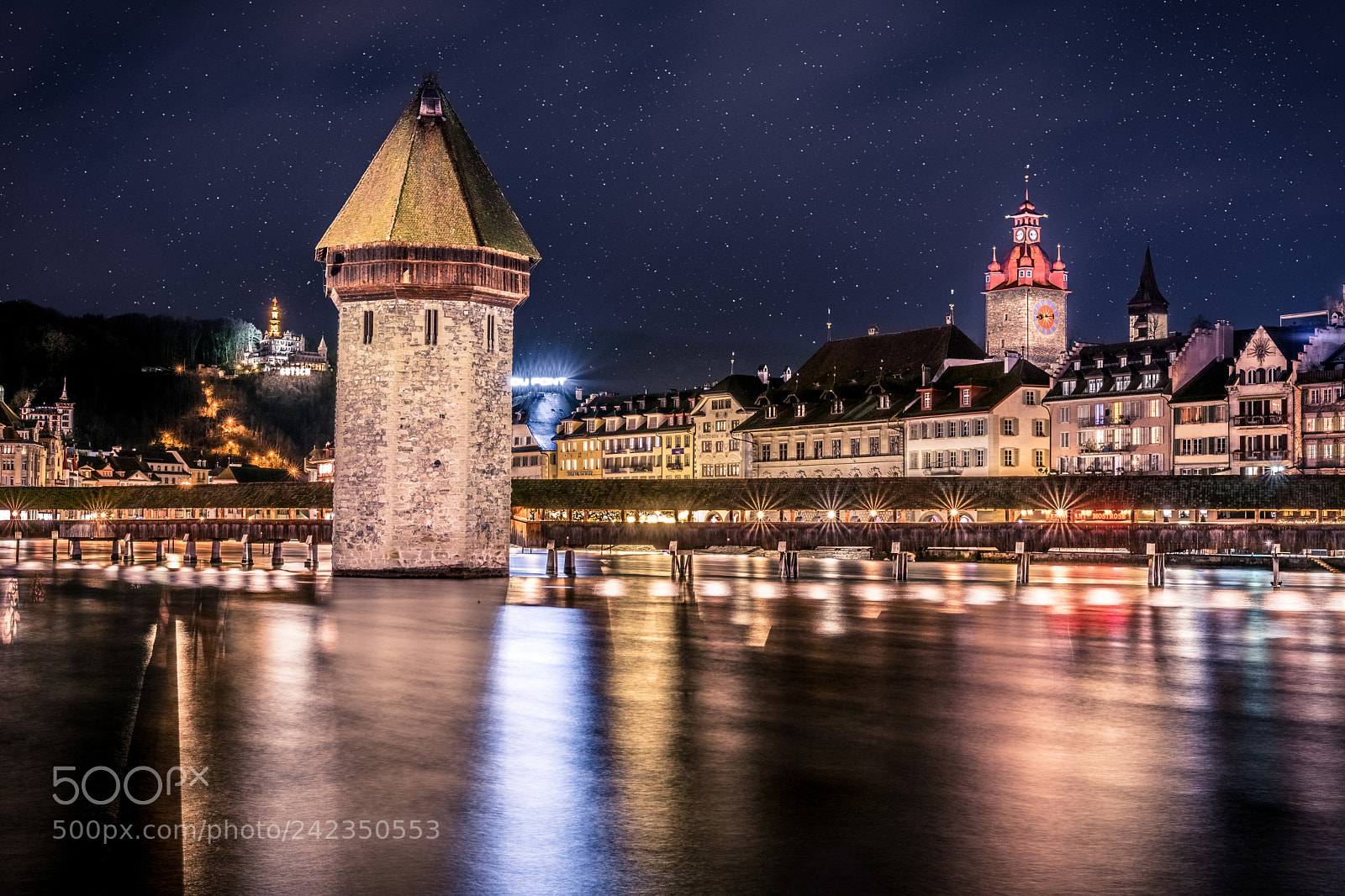 Nikon D3400 sample photo. Luzern night photography