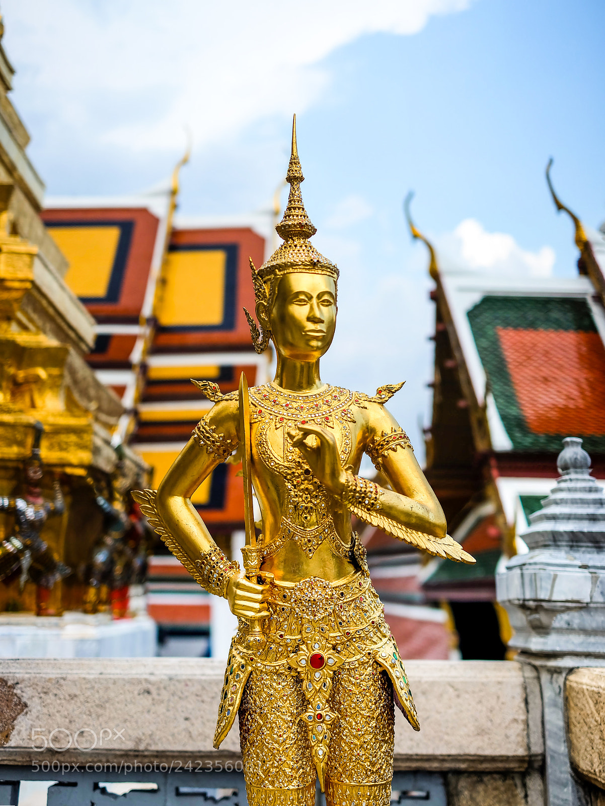 Fujifilm X-A2 sample photo. The golden kinnaree in photography