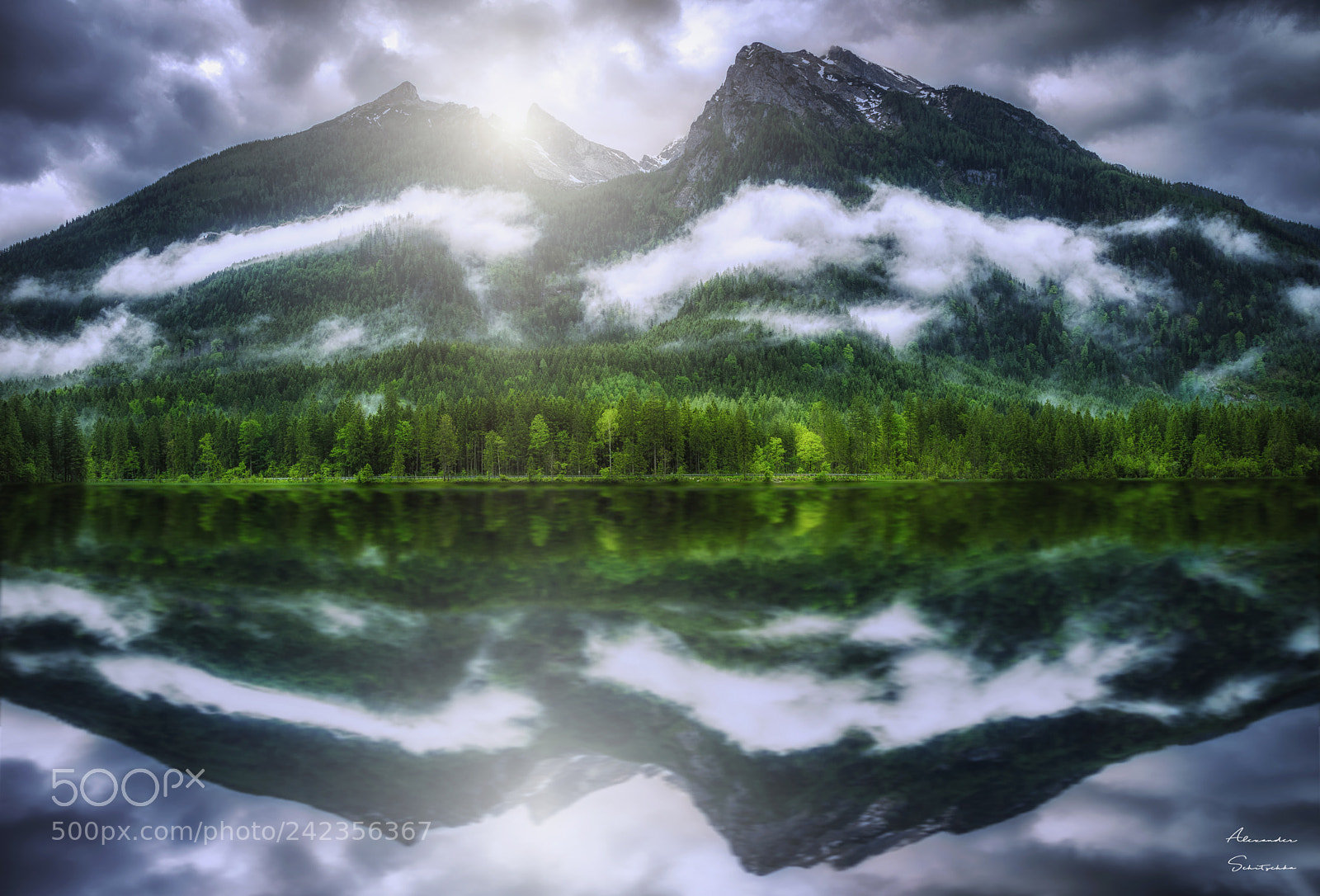 Sony a7 sample photo. Hintersee reflections photography