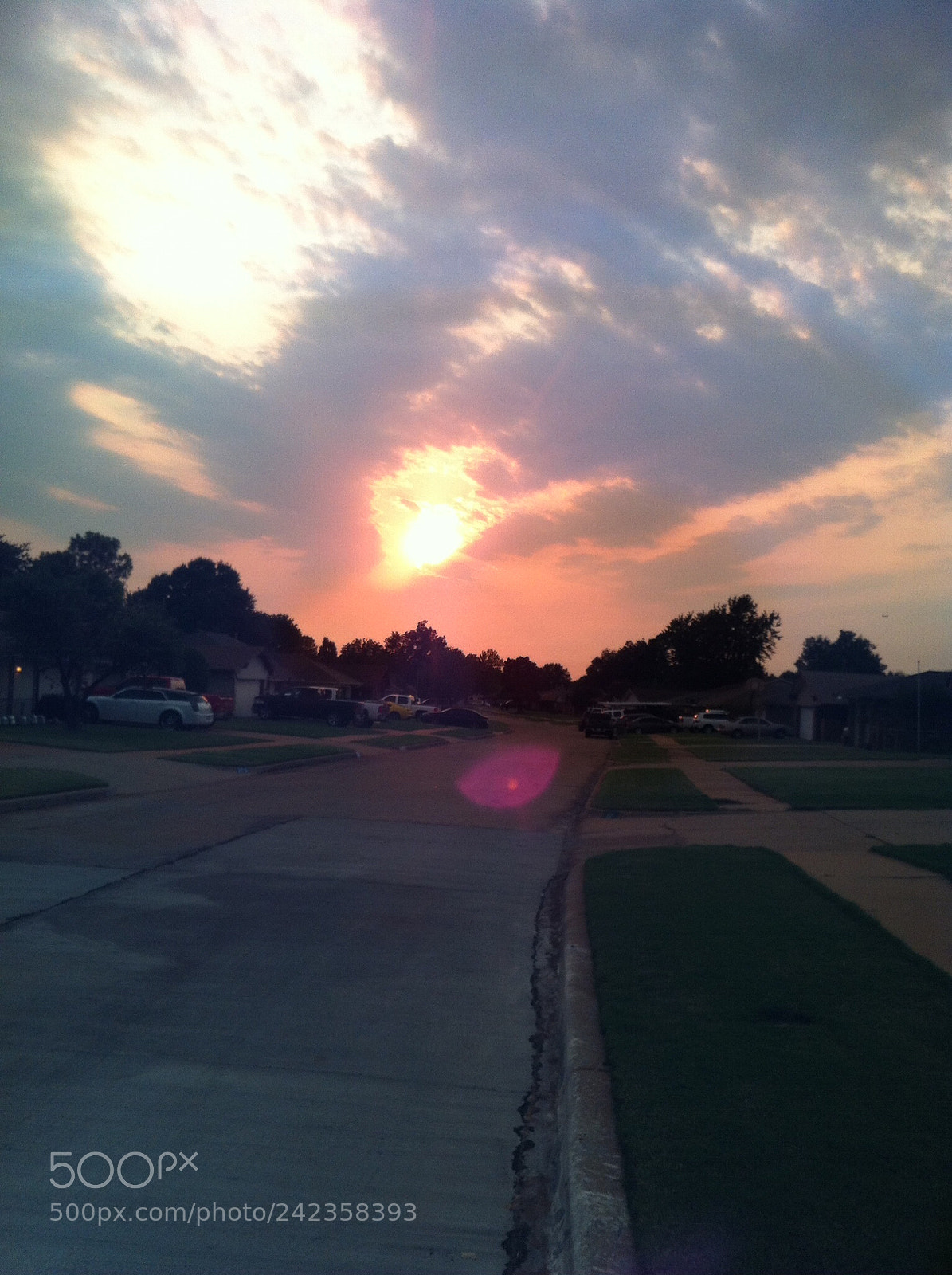 Apple iPhone 4 sample photo. Red sun photography