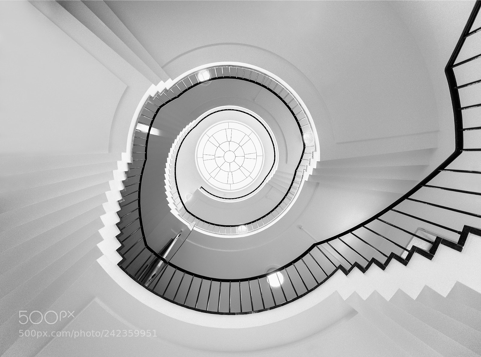 Nikon D800 sample photo. Spiral staircase photography