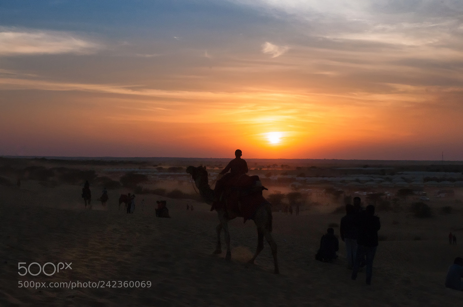 Nikon D90 sample photo. Sunset at thar desert photography