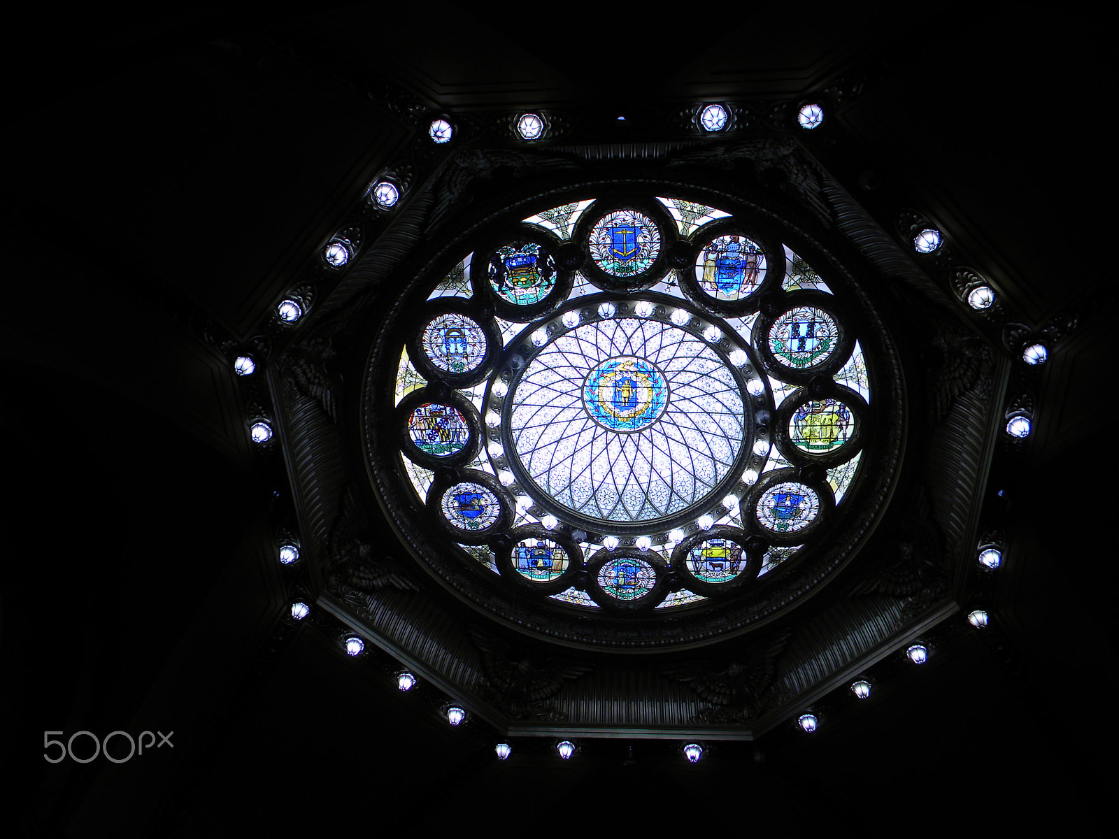 Nikon Coolpix L100 sample photo. Capitol building interior ceiling photography