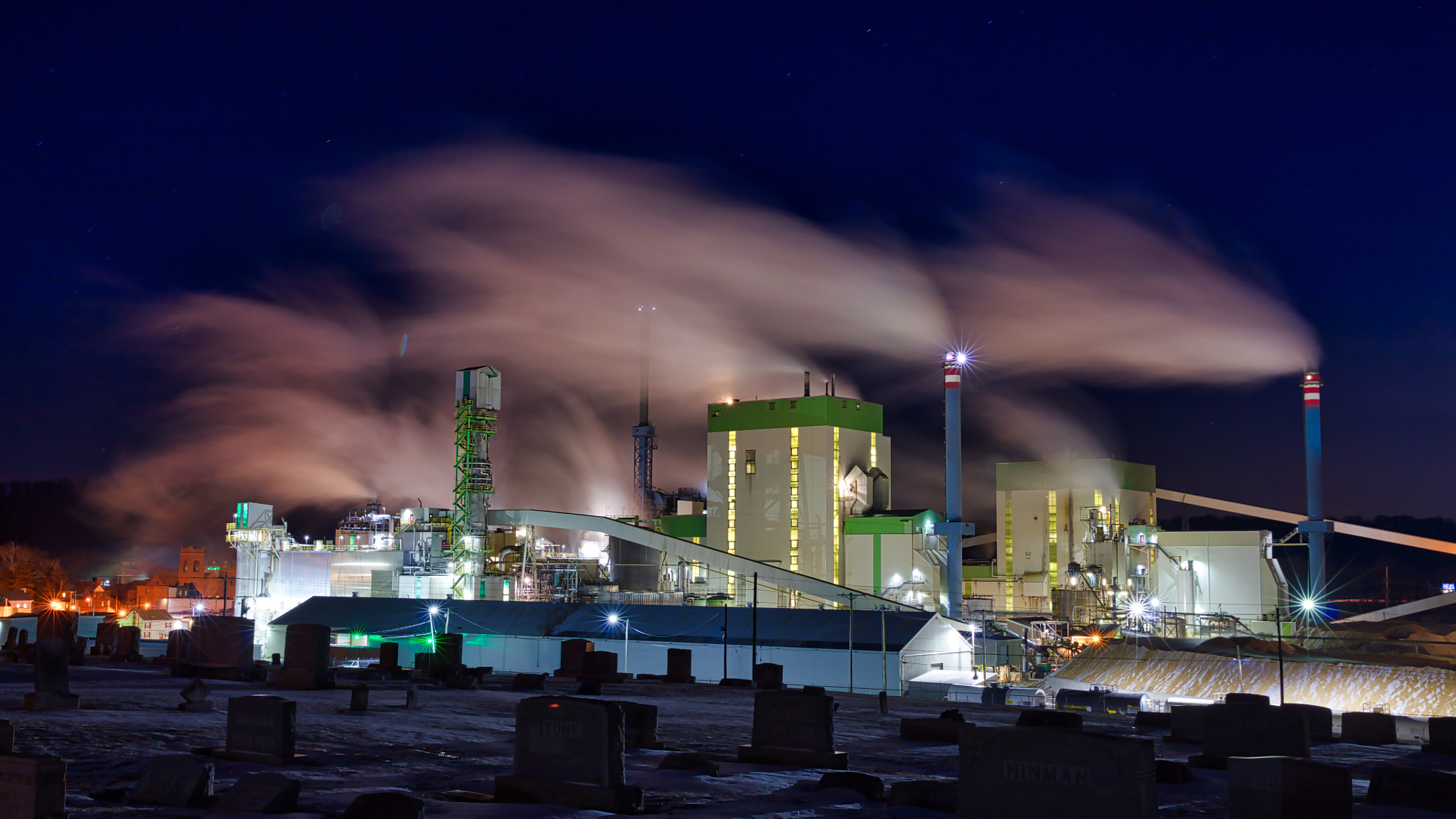 Canon EF 24-70mm F2.8L II USM sample photo. Making paper at night photography