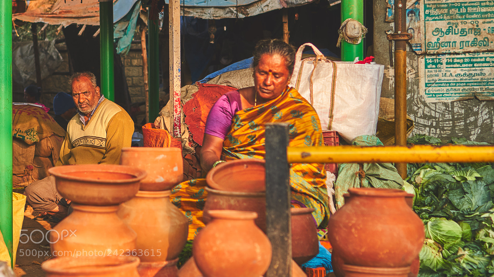 Sony a6500 sample photo. Pot seller photography