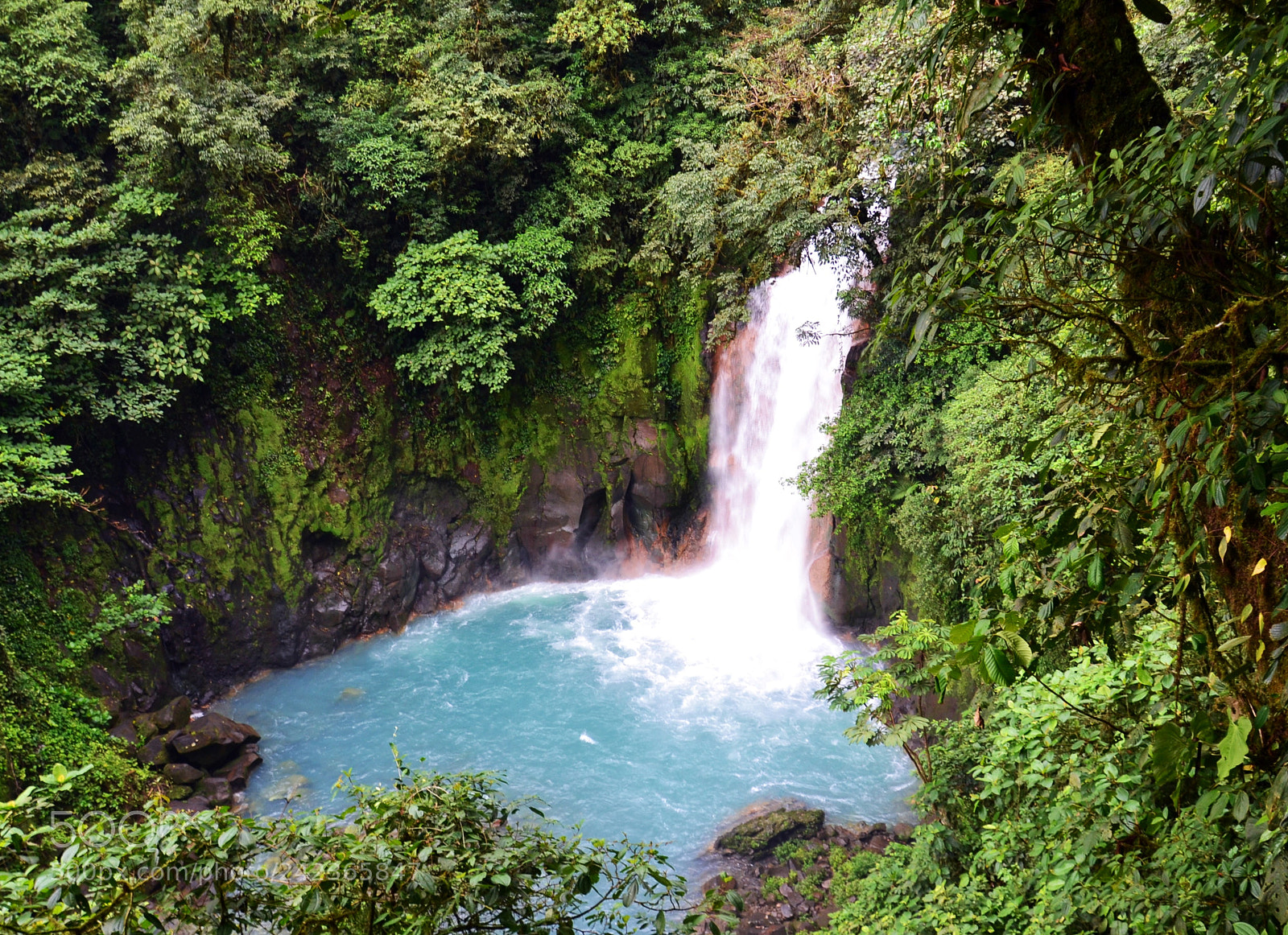 Nikon D3100 sample photo. Rio celeste waterfall photography
