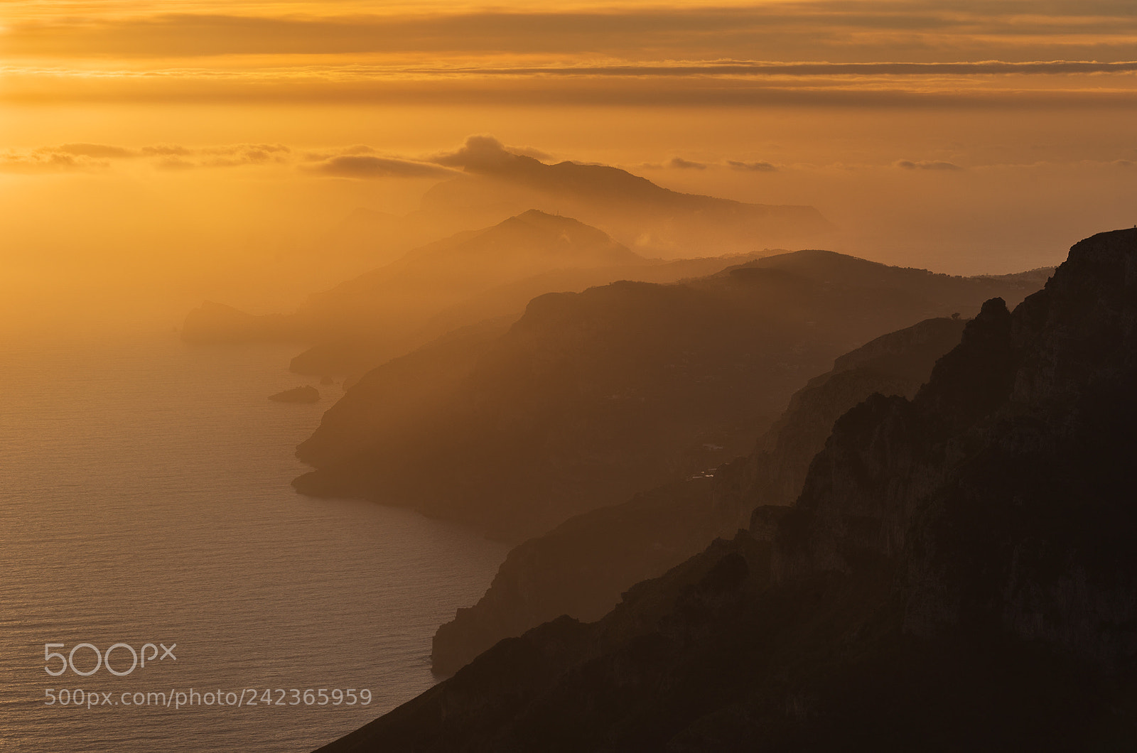 Sony a7 II sample photo. Costiera amalfitana, sunset photography