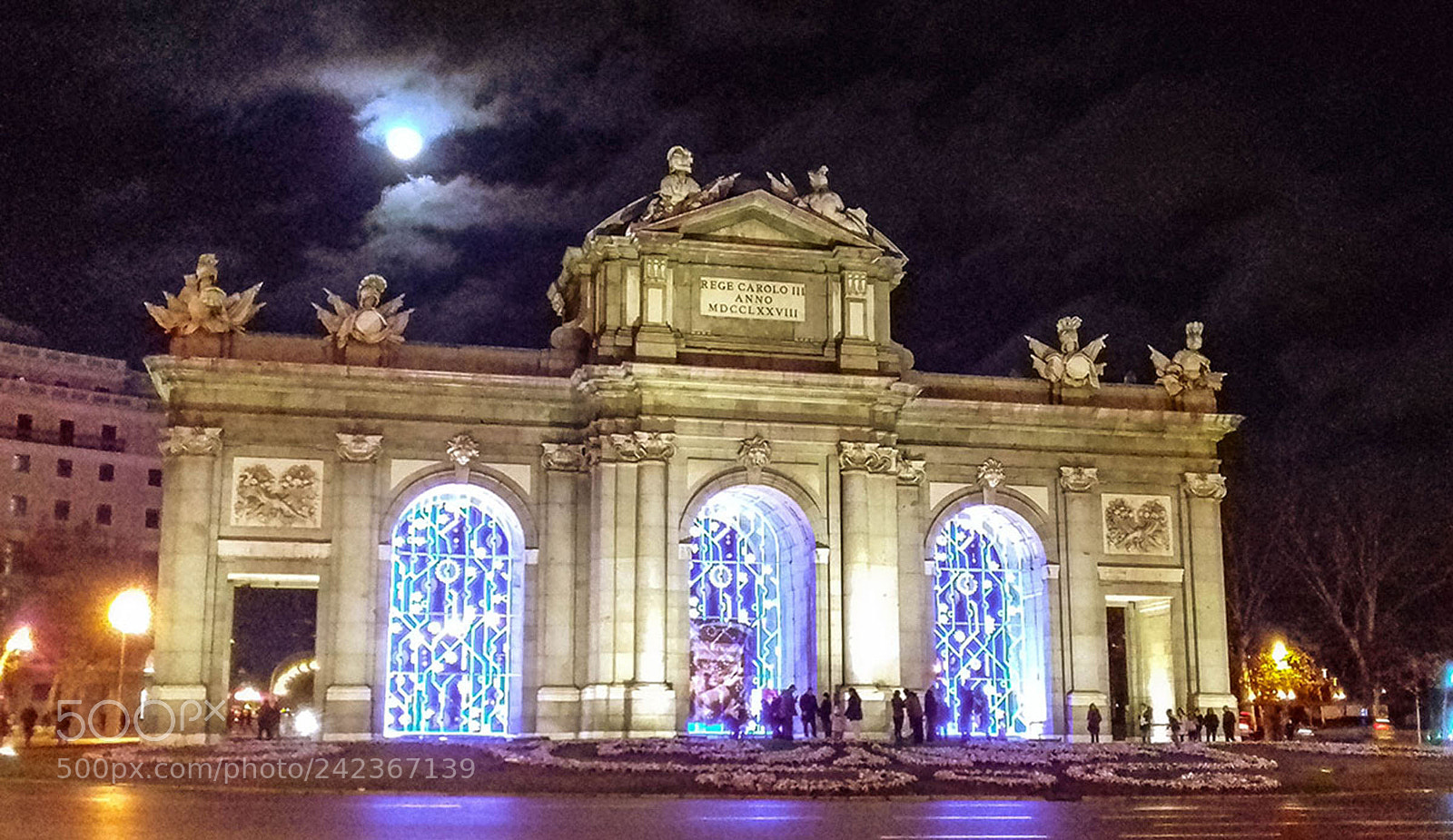 Samsung Galaxy J3(2016) sample photo. Madrid by night photography