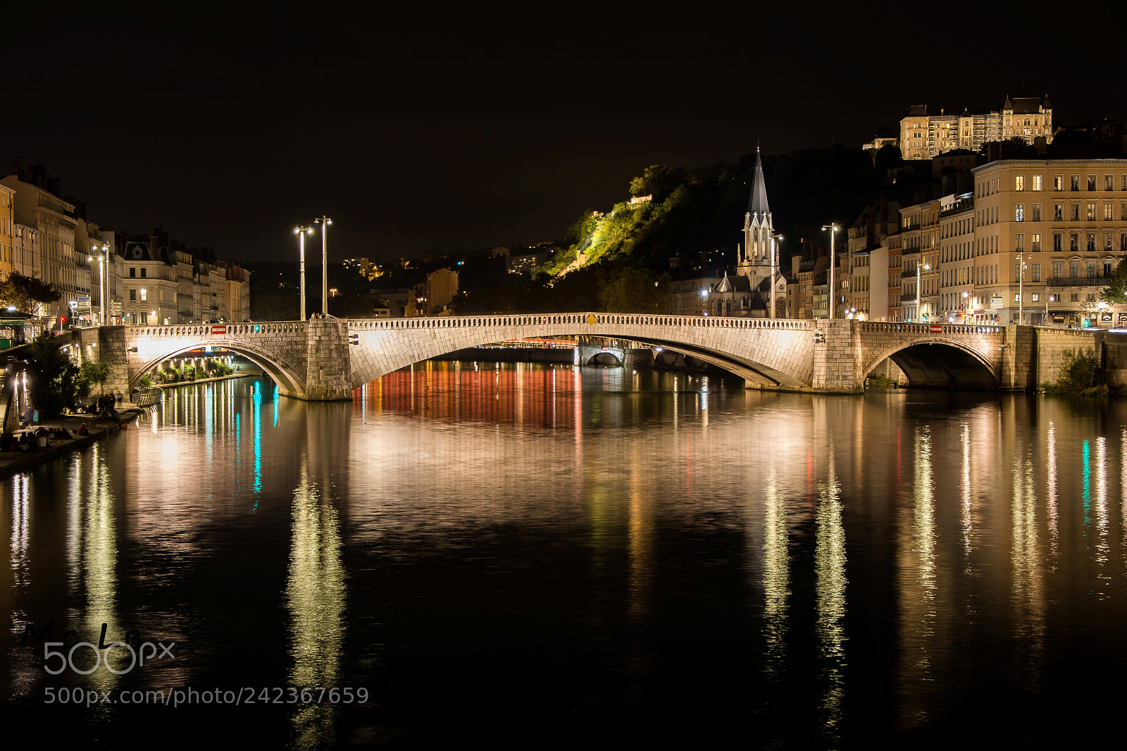 Nikon D7100 sample photo. Lyon by night photography