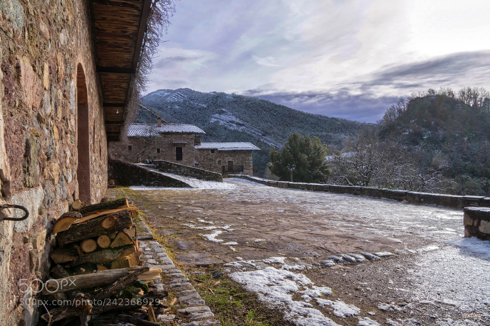 Sony a6500 sample photo. Winter in the village photography