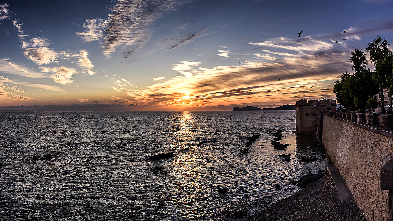 Nikon D7100 sample photo. Alghero sunset photography