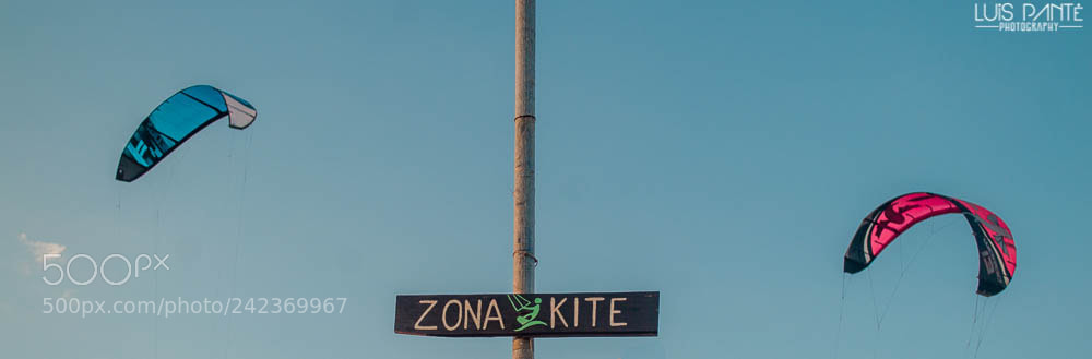 Nikon D3200 sample photo. Just kite and beach photography