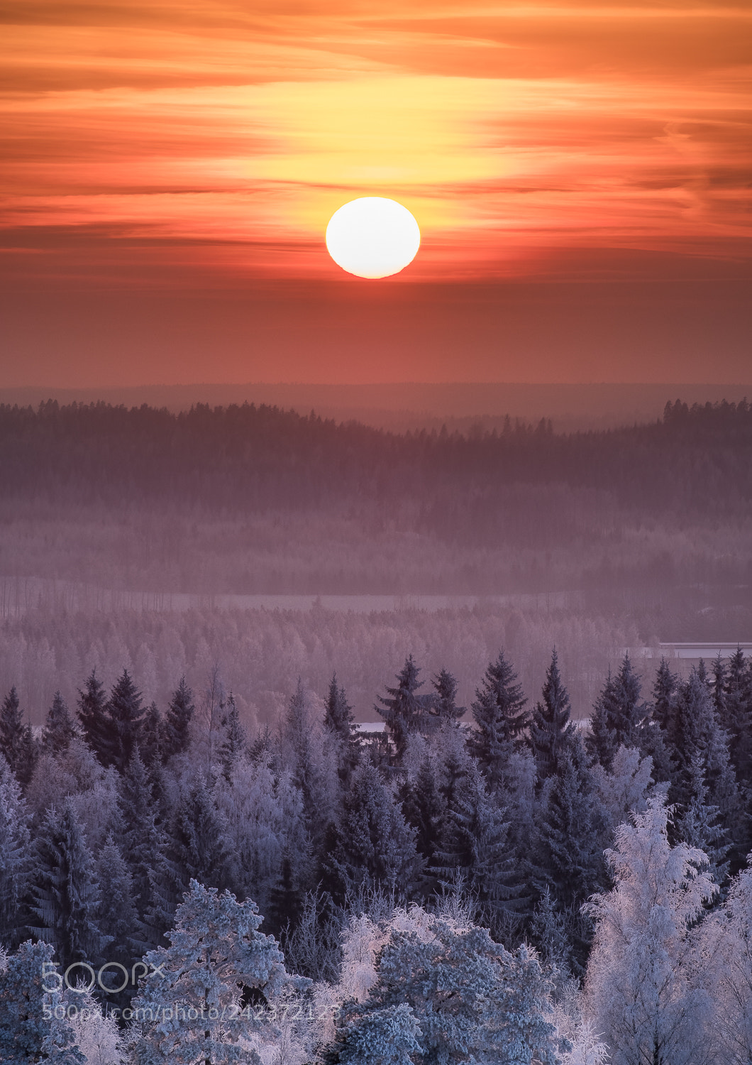 Fujifilm X-T2 sample photo. Moody sunset from hill photography