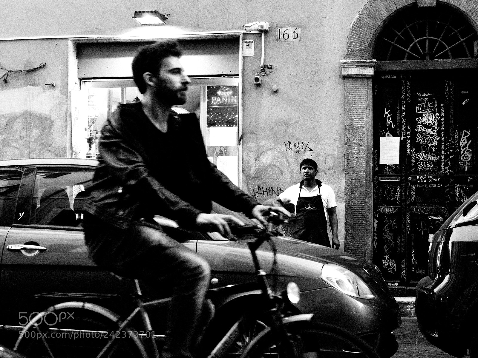Sony a6500 sample photo. Man on bicycle racing photography