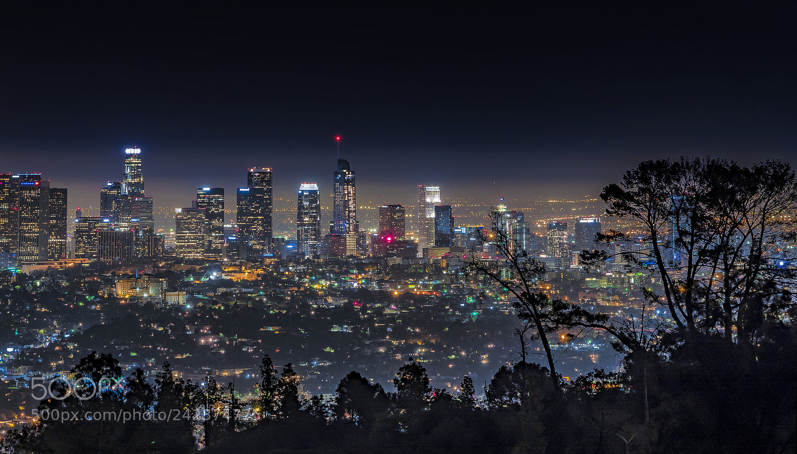 Panasonic Lumix DMC-GX8 sample photo. Night hiking los angeles photography