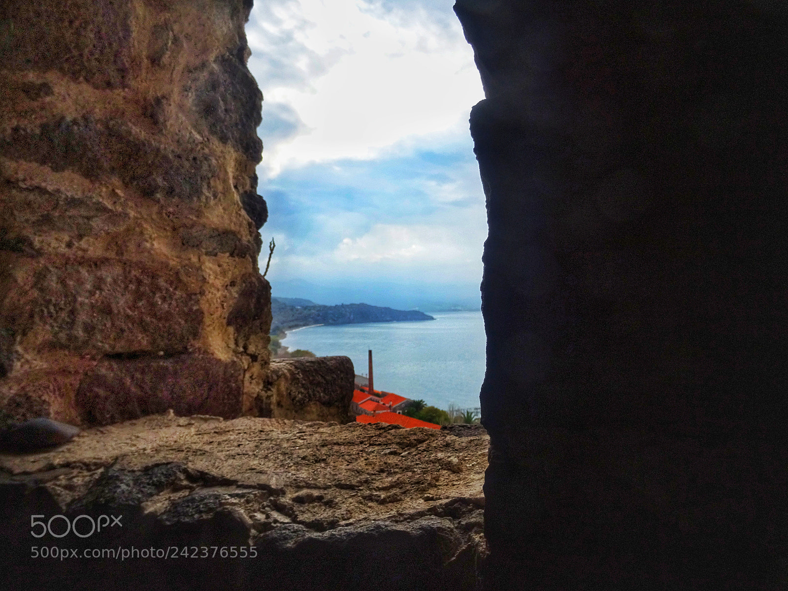 Sony DSC-HX60 sample photo. View from the castle..molyvos photography
