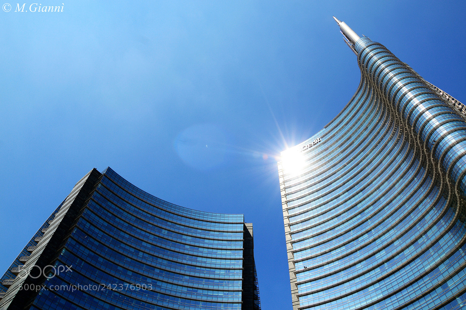 Nikon D3100 sample photo. Unicredit lights photography