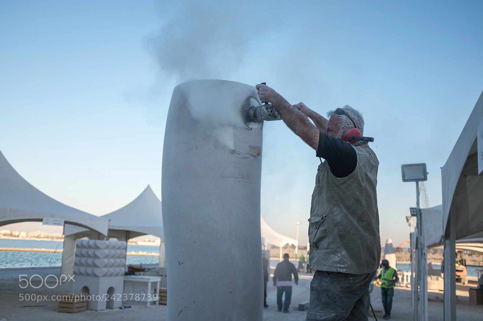 Fujifilm X100T sample photo. Bahrain 6th international sculpture photography