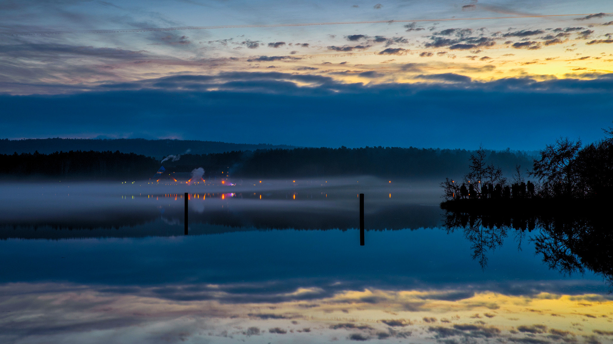 Blaue Stunde Brombachsee