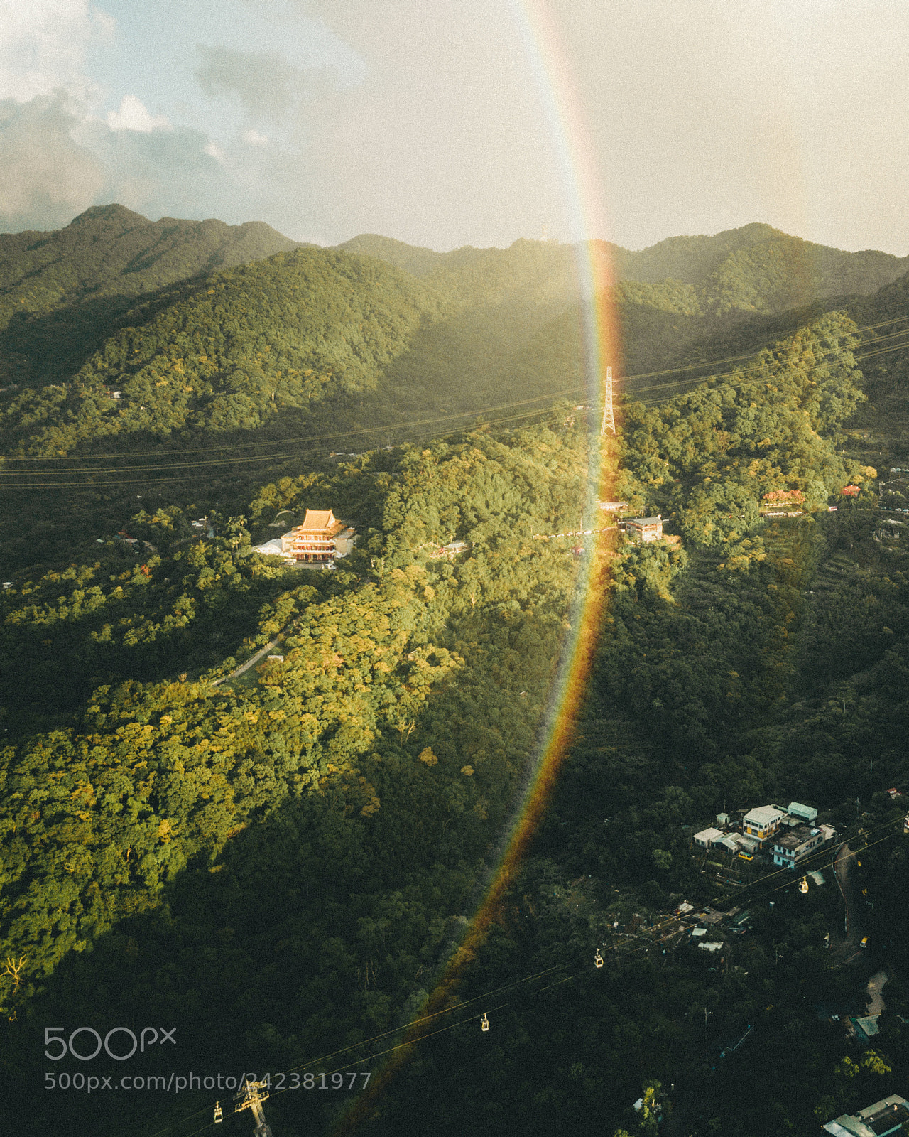 DJI FC220 sample photo. Rainbows of taiwan photography