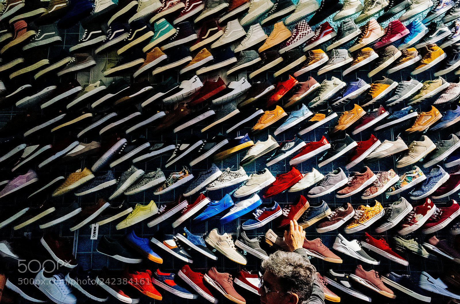 Ricoh GR II sample photo. Sneakers. lots of sneakers photography